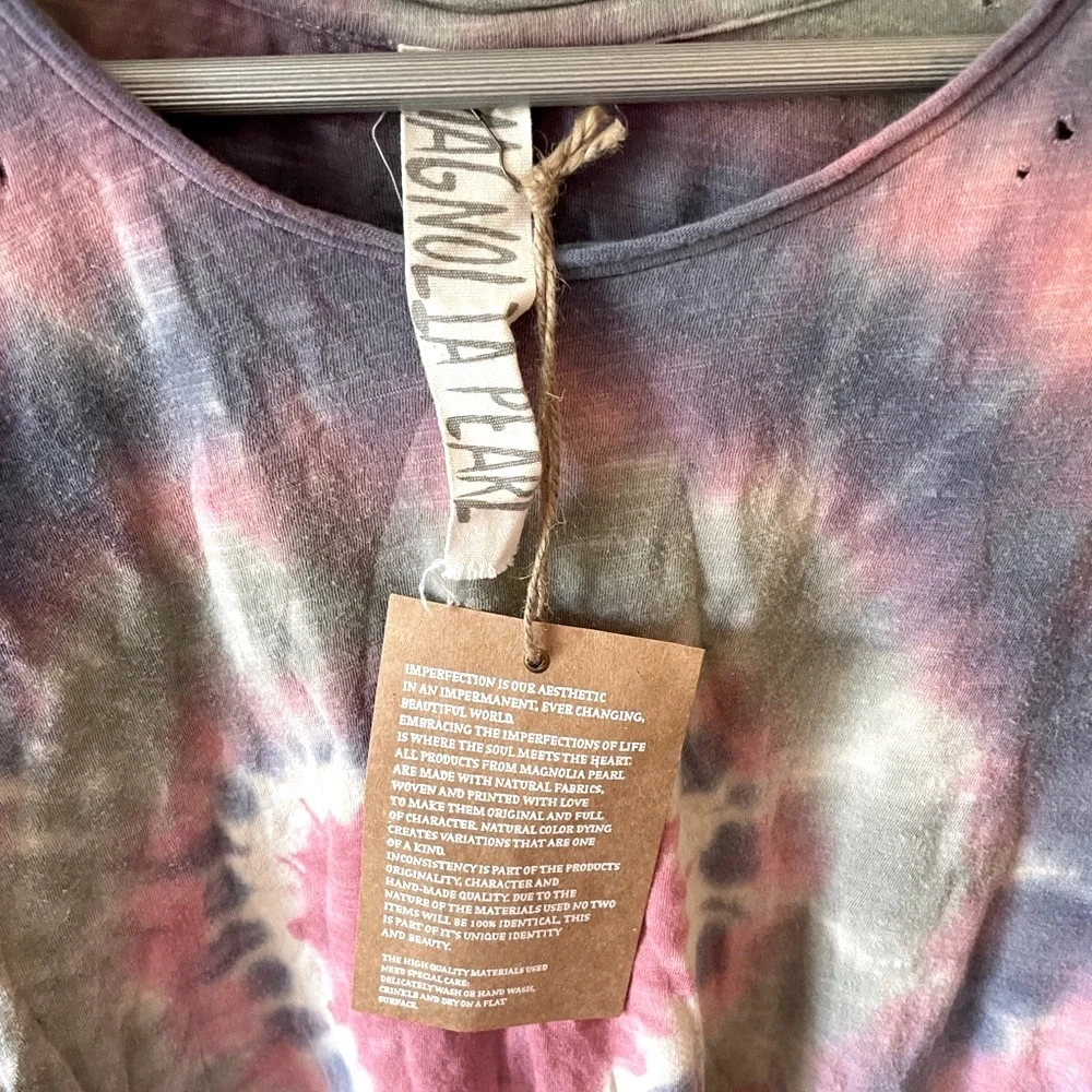 Magnolia Pearl “Love” Tie Dye Appliqué Dylan tee - Picture 7 of 8